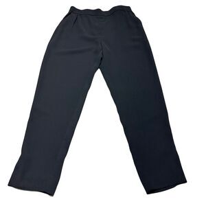 Anthropologie The Essential Pull On Trouser Pants Size XS Black Elastic Waist